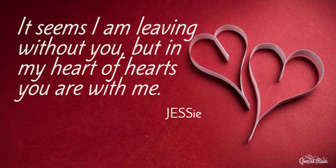 it seems i am leaving without you but in my heart of hearts you are there...