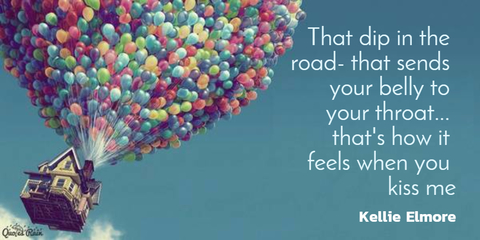 that dip in the road that sends your belly to your throat thats how it feels when...