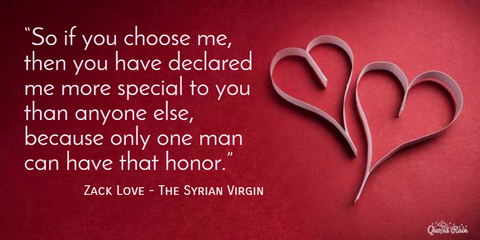 so if you choose me then you have declared me more special to you than anyone else...