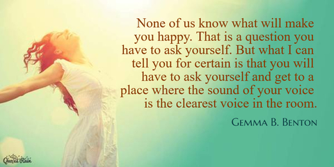 none of us know what will make you happy that is a question you have to ask yourself...