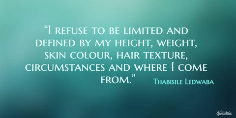 i refuse to be limited and defined by my height weight skin colour hair texture...