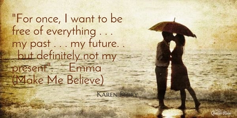 for once i want to be free of everything my past my future but...