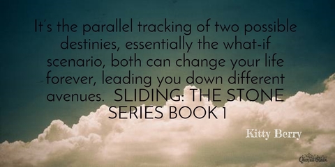 its the parallel tracking of two possible destinies essentially the whatif scenario...