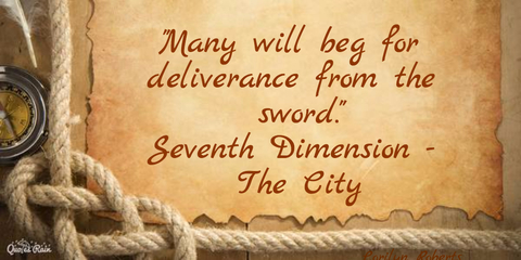 many will beg for deliverance from the sword...