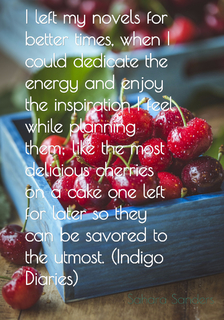 i left my novels for better times when i could dedicate the energy and enjoy the...