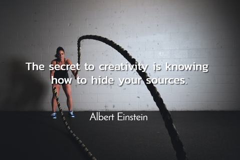 the secret to creativity is knowing how to hide your sources...