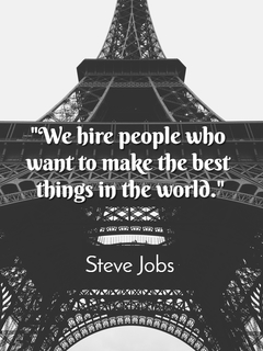 we hire people who want to make the best things in the world...