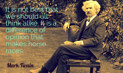 it is not best that we should all think alike it is a difference of opinion that makes...