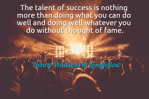 the talent of success is nothing more than doing what you can do well and doing well...
