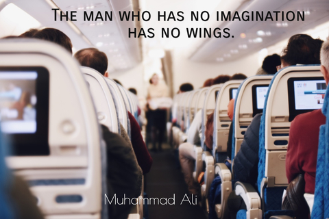 the man who has no imagination has no wings...