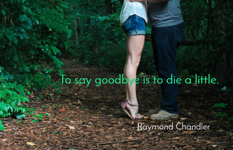 to say goodbye is to die a little...