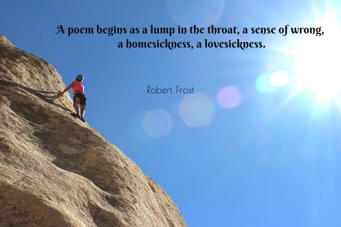 a poem begins as a lump in the throat a sense of wrong a homesickness a lovesickness...