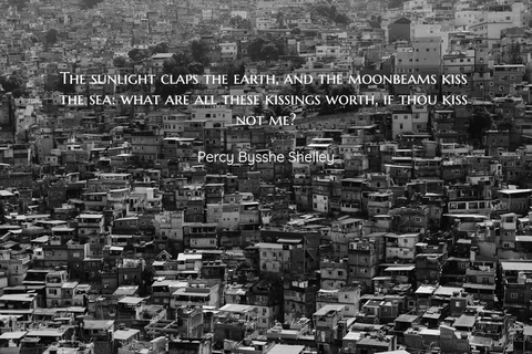 the sunlight claps the earth and the moonbeams kiss the sea what are all these kissings...