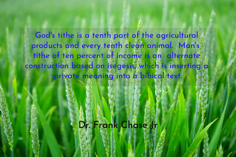 gods tithe is a tenth part of the agricultural products and every tenth clean animal...