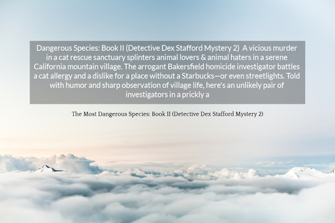 dangerous species book ii detective dex stafford mystery 2 a vicious murder in a cat...