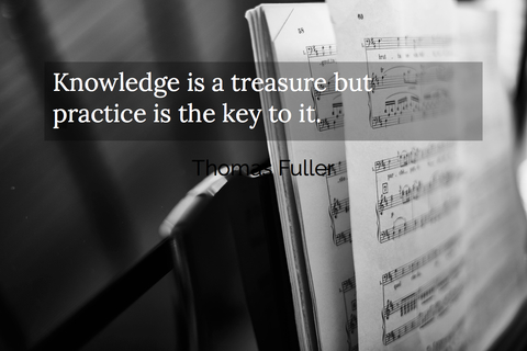 knowledge is a treasure but practice is the key to it...