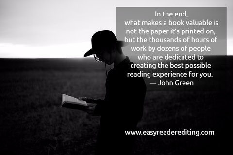 in the end what makes a book valuable is not the paper its printed on but the...