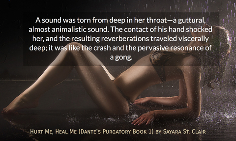 a sound was torn from deep in her throata guttural almost animalistic sound the...