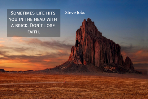 sometimes life hits you in the head with a brick dont lose faith...