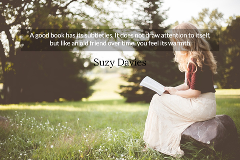 a good book has its subtleties it does not draw attention to itself but like an old...