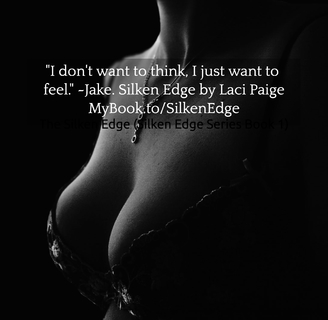 i dont want to think i just want to feel jake silken edge by laci paige...