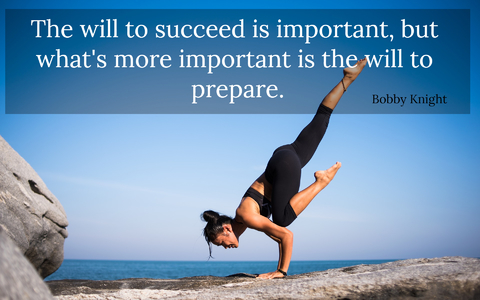 the will to succeed is important but whats more important is the will to prepare...