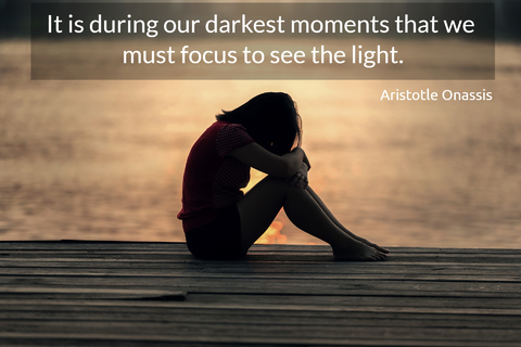 it is during our darkest moments that we must focus to see the light...