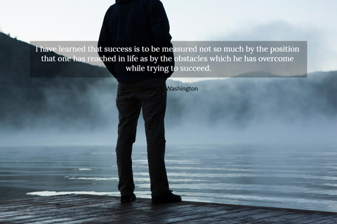 i have learned that success is to be measured not so much by the position that one has...