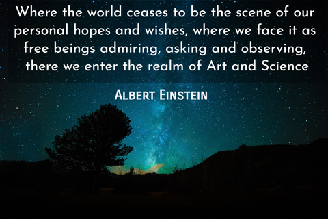 where the world ceases to be the scene of our personal hopes and wishes where we face it...