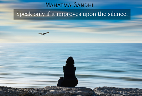 speak only if it improves upon the silence...