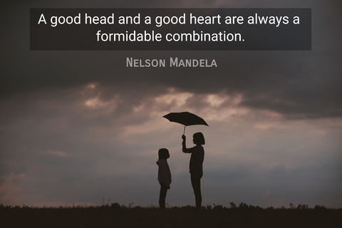 a good head and a good heart are always a formidable combination...