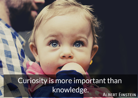 curiosity is more important than knowledge...