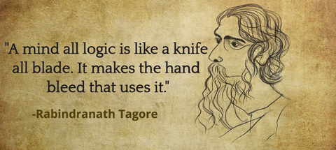 a mind all logic is like a knife all blade it makes the hand bleed that uses it...