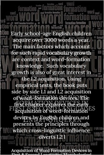 early school age english children acquire over 3000 words a year the main factors which...