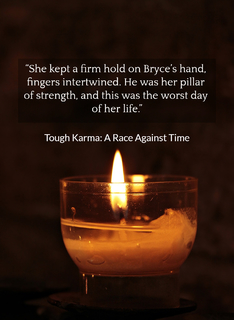 she kept a firm hold on bryces hand fingers intertwined he was her pillar of...