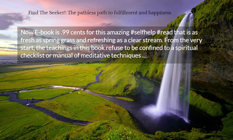 now e book is 99 cents for this amazing selfhelp read that is as fresh as spring grass...