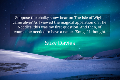 suppose the chalky polar bear on the isle of wight came alive as i viewed the magical...