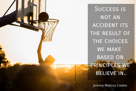 success is not an accident its the result of the choices we make based on principles we...