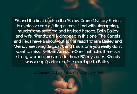6 and the final book in the bailey crane mystery series is explosive and a fitting...