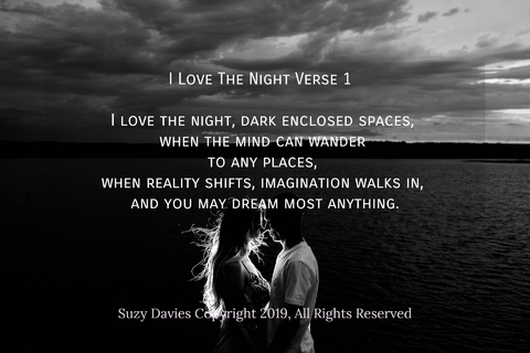 i love the night verse 1 i love the night dark enclosed spaces when the mind can...