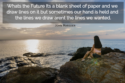 whats the future its a blank sheet of paper and we draw lines on it but sometimes our...