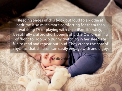 reading pages of this book out loud to a kiddie at bedtime is so much more comforting for...