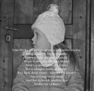 eeka neeka leeka lee heres a lock without a key bring a lantern bring a candle...