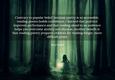 contrary to popular belief because poetry is so accessible reading poems builds...