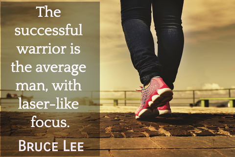 the successful warrior is the average man with laser like focus...