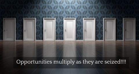 opportunities multiply as they are seized...