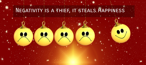 negativity is a thief it steals happiness...