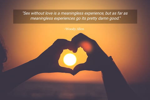 sex without love is a meaningless experience but as far as meaningless experiences go...