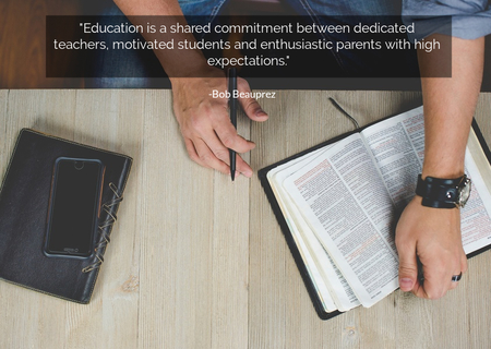 education is a shared commitment between dedicated teachers motivated students and...