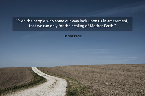 even the people who come our way look upon us in amazement that we run only for the...